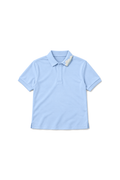 Blue polo, front