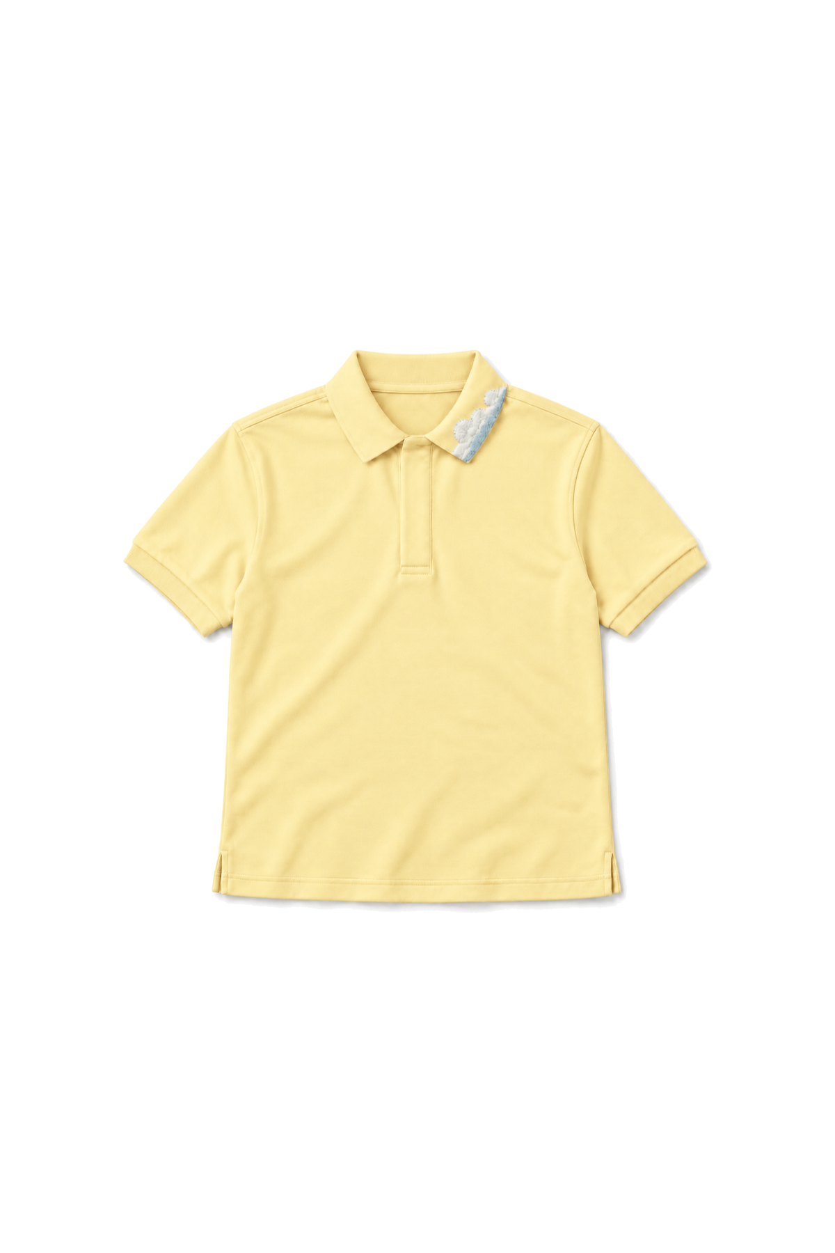 Yellow polo, front