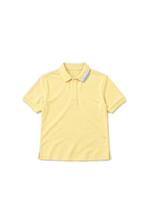 Yellow polo, front